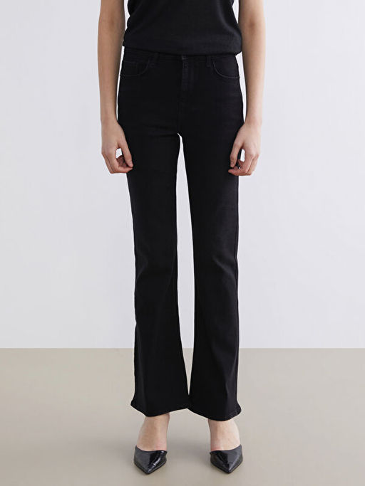 Flare Kad?n Jean Pantolon