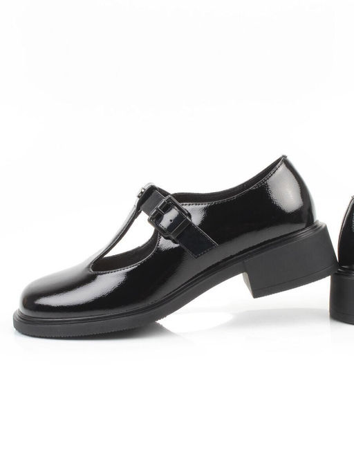 06-M47-16 BLACK Туфли женские (натуральная кожа)