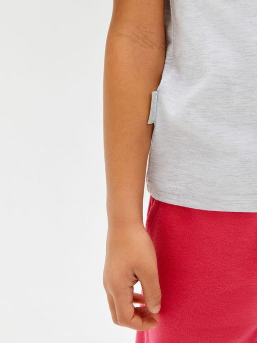 ACOOLA / Футболка детская для девочек Hart серый меланж  фото 6