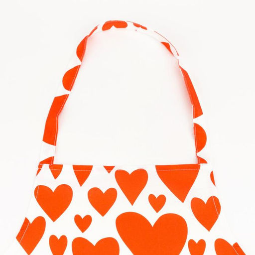 Фартук «Этель» Red hearts 60×65 см, 100% хлопок, саржа 190 г/м²