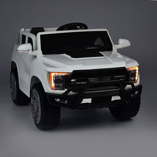 Электромобиль "Городской гигант" на аккумуляторе, с р/у управлением, в коробке (белый)