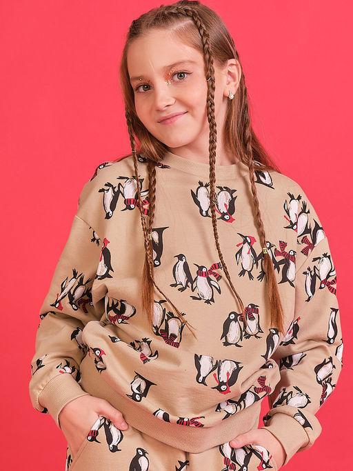 PELICAN, комплект для девочек, Песочный  фото 3