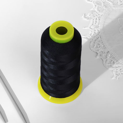 Нитки обувные, 300D/3, 800 м, чёрные