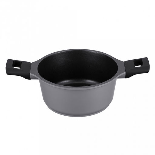 Кастрюля с антипригарным покрытием Moderno 4,2л, д24см, h17,5см, s1,8мм, дно s5мм, литой алюминий, стеклянная крышка с силиконовый ободом, бакелитовая ручка с покрытием soft-touch, Regent (Китай) Подходит для всех видов плит, включая индукционн - Домашняя мода фото 5