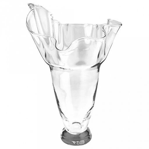 Ваза для цветов стеклянная "Фазолетто-2" 6,7л, д29,2см, h35,7см, средняя, свободного выдувания (Россия)