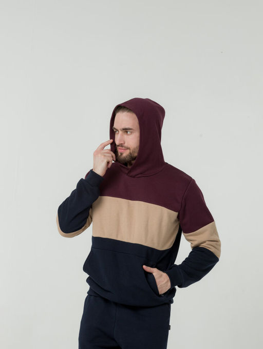 футер 3х нитка ПЕТЛЯ Мужской костюм ColourBlock - Knitka wear фото 14