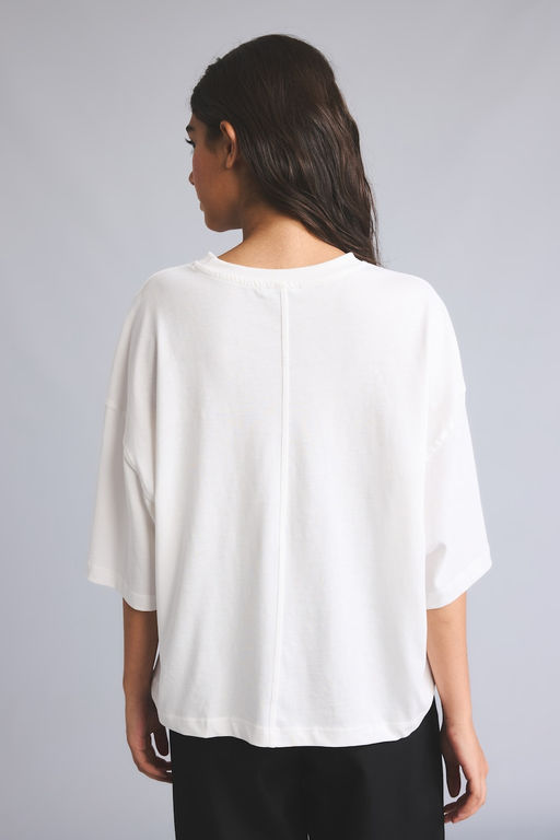 %100 Pamuk Loose Fit K_sa Kollu Ti__rt - Defacto фото 5