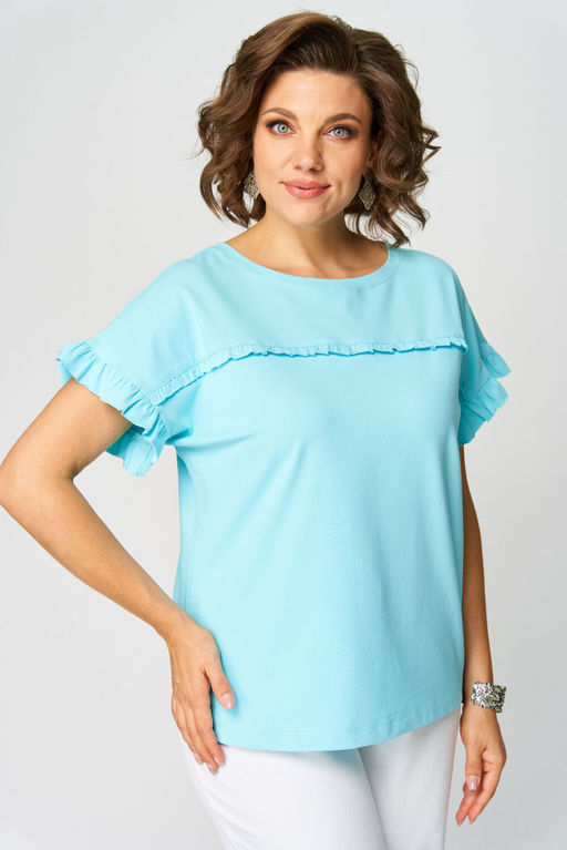 Футболка Rumoda 2264-Р голубой  фото 4