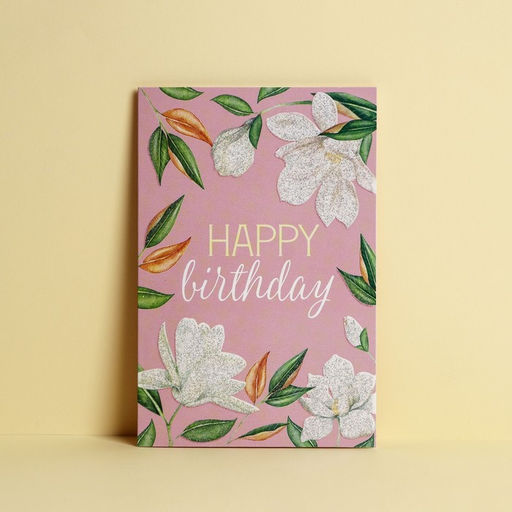 Цена за 10 шт. Открытка Нежность глиттер, 12 х 18 см