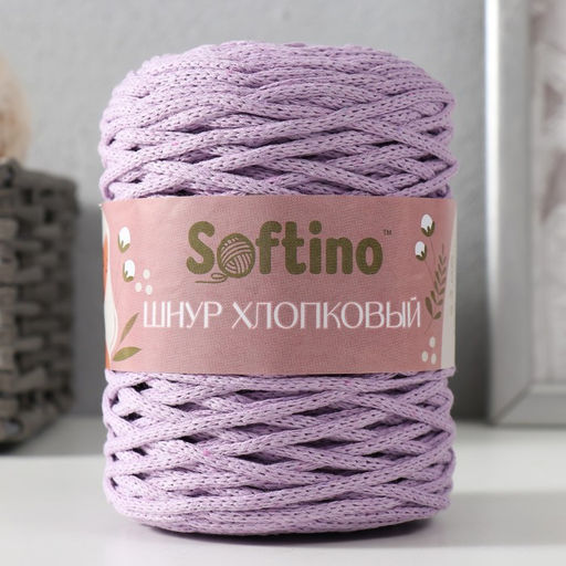 Шнур для вязания без сердечника 70% хлопок, 30% полиэстер ширина 3 мм 100 м/160±10 г (135)