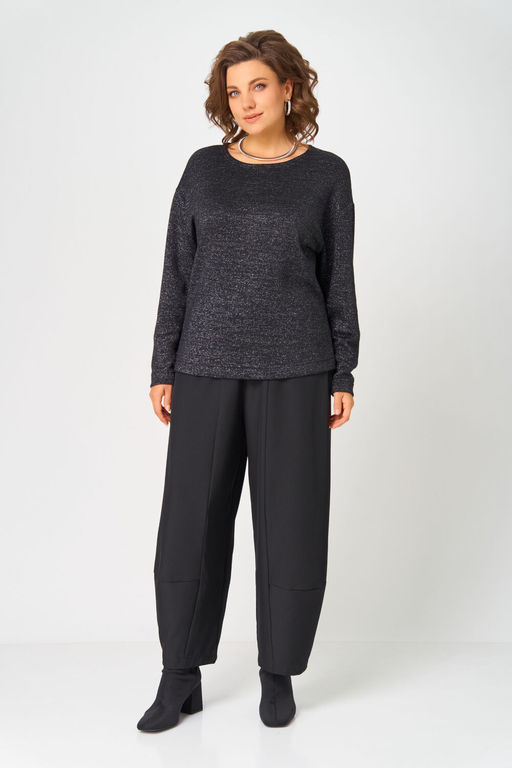 Джемпер Bliss 08378 черный с люрексом