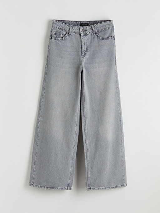 Wideleg Kad?n Jean Pantolon