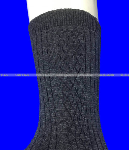 Цена за 10 пар. Чебоксары носки мужские хлопок 100% с рисунком СЕРЫЕ