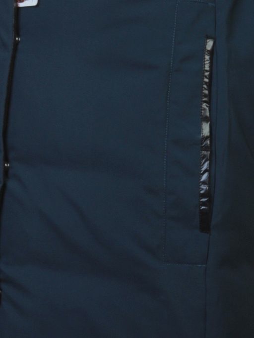 FT-17 DK. BLUE Пальто женское зимнее (синтепон) - Фабричный китай фото 4