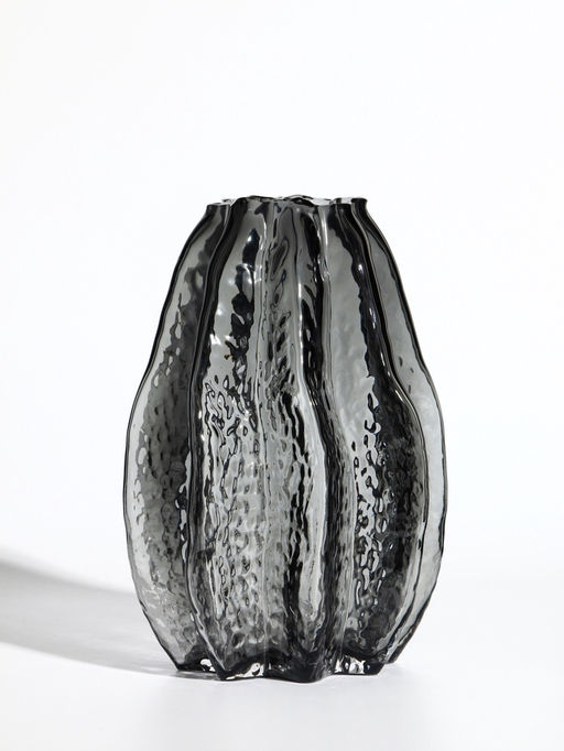 Ваза «Кэли», 21×12×6 см, стекло, серая