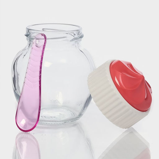 Банка для сыпучих продуктов Cupcake, 210 мл, стекло, с крышкой МИКС