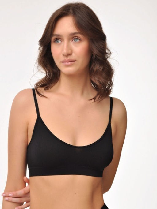 Топ на тонких бретелях в рубчик - My фото 64