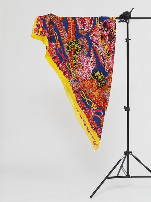 в составе ШЕРСТЬ Большой, яркий платок - Tantino фото 2