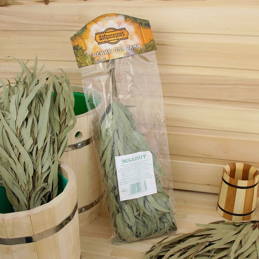 Веник для бани, эвкалиптовый, 53 (±2) см, «Добропаровъ»