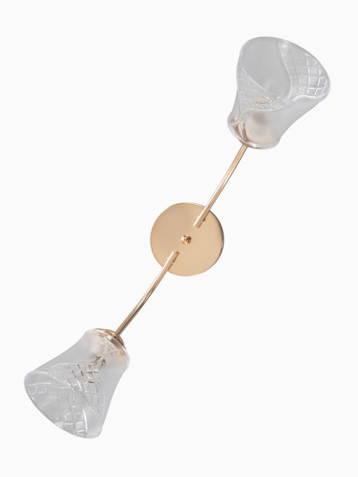 Люстра 12276/2FGD, 2×40 Вт, E27, 60×18×23 см, золото