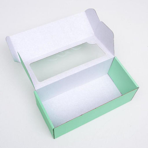 Цена за 5 шт. Коробка самосборная, с окном, мятная, 16 х 35 х 12 см МИКС - UPAK LAND фото 8