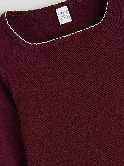 Bisiklet Yaka K?z ?ocuk Bluz