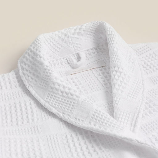 Халат вафельный мужской SL HOME: Chess «Блан де Блан», размер XL, хлопок 100%, белый