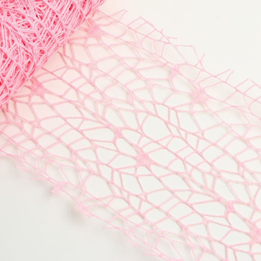 Сетка для творчества «Паутинка. Розовая», намотка 4.5 м, 6×6×14 см