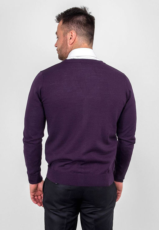 Кардиган мужской GREG G135-1734 (фиолетовый)  фото 6