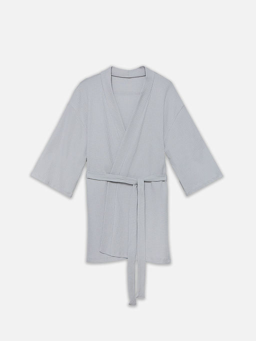 Халат женский серый вафельный - Mark formelle фото 4