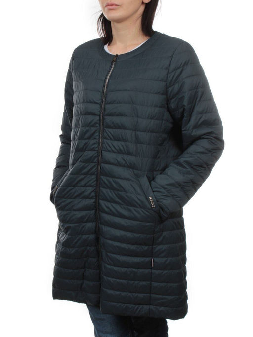 K-528 DK. GREEN Куртка демисезонная стеганая женская (70 гр. холлофайбер) - Fashion фото 5