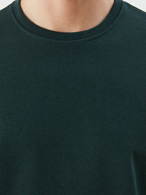 Bisiklet Yaka Erkek Sweatshirt