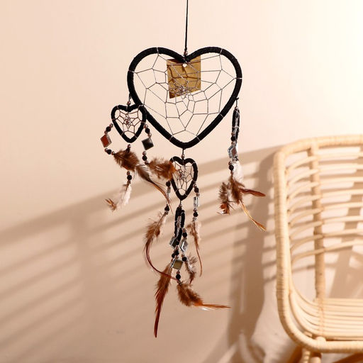 Ловец снов «Пять черных сердец», 0.7×16×45 см