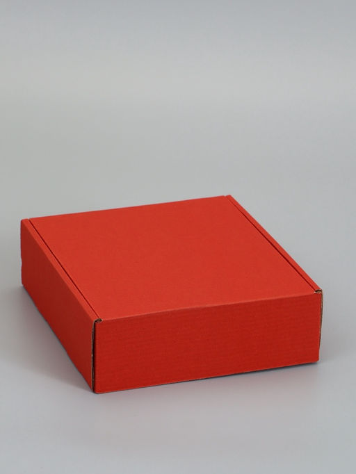 Цена за 2 шт. Коробка самосборная, красная, для подарков, хранения и отправки посылок, 21×21×7 см 6914772