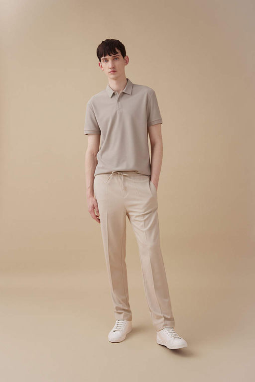 Modern Fit Basic Duz K?sa Kollu Polo Tisort - Defacto фото 5