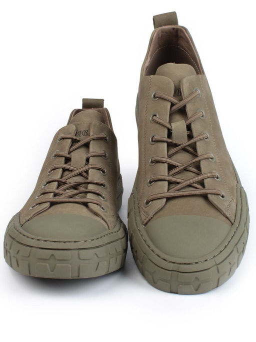 03-N72699-18 GREEN Полуботинки спортивные мужские (натуральная замша)