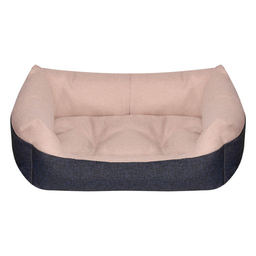 ВИА Лежак прямоугольный пухлый, с подушкой, бежевый, 70*55*21см 95012беж 99ред99 95012беж 95012беж