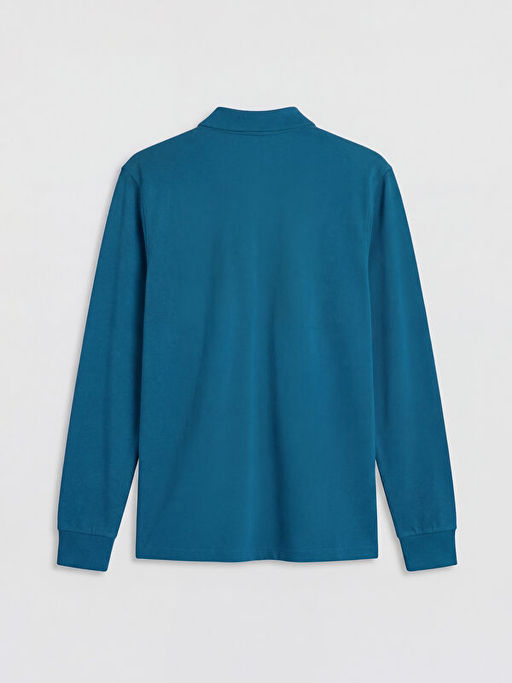 Polo Yaka Uzun Kollu Pike Erkek Ti??rt