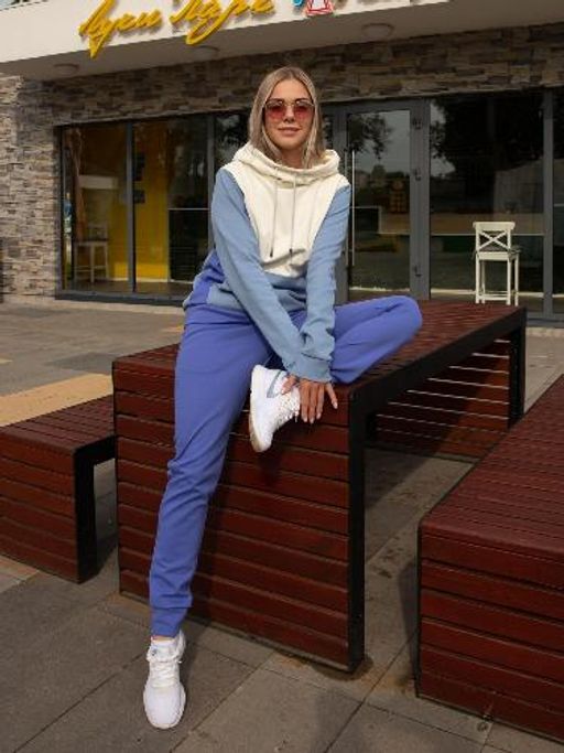 Женский Спортивный костюм Мона Лиза, Сиреневый-Молочный-Голубой от Спортсоло