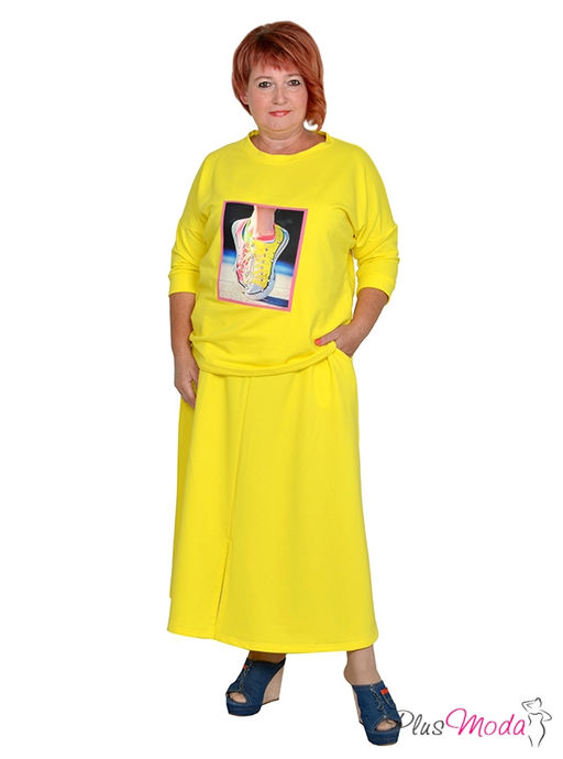 Юбка Модель №1326 размеры 44-84 - Plusmoda фото 4