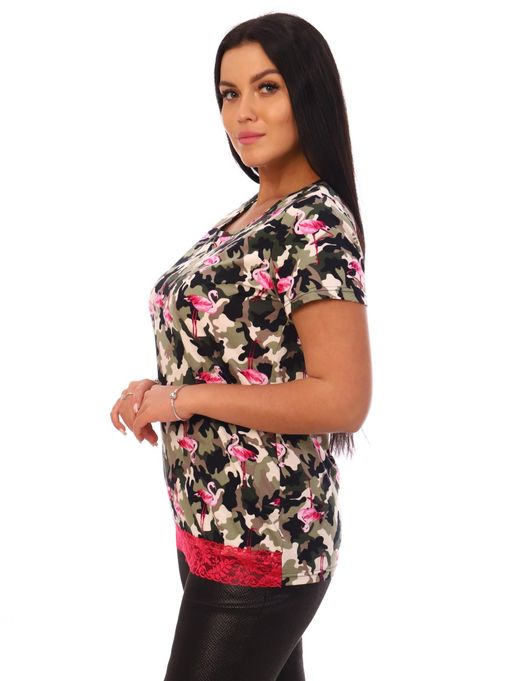 Футболка Флер черное кружево - Lovetex фото 4