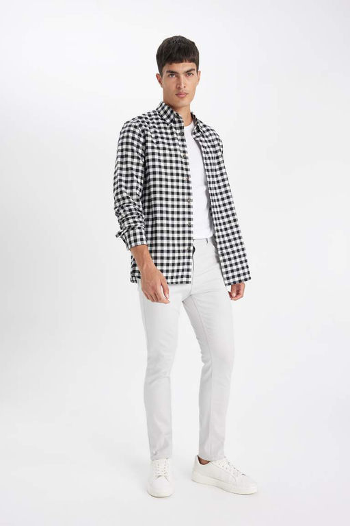 Узкие брюки приталенного кроя - Defacto фото 2