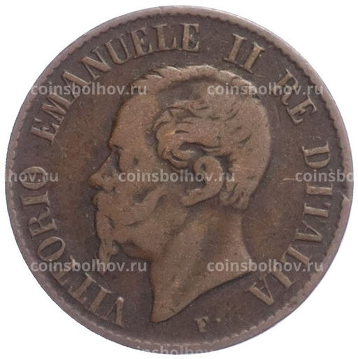 Монета 1 чентезимо 1867 года М Италия