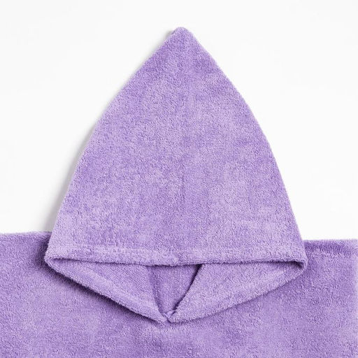 Полотенце-пончо Крошка Я Гномик, цвет сиреневый, размер 24-32, 100 % хлопок, 320 г/м2  фото 5