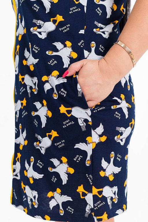 Халат М324139сс синий/серый - Елена фото 6