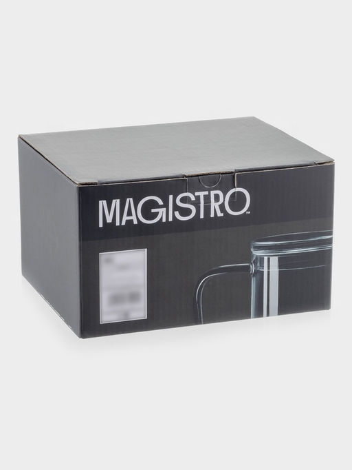 Кружка - мешалка Magistro «Слот», 400 мл, 11.5×8×12.2 см, стекло, прозрачная