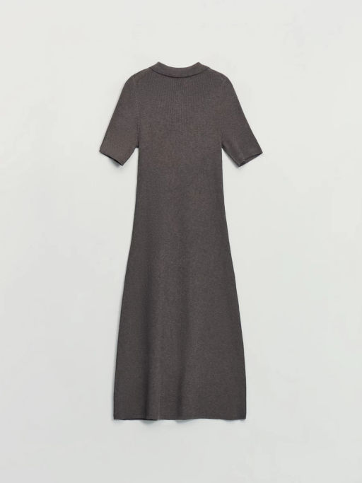 Вязаное платье поло из вискозы / Zarina  фото 9