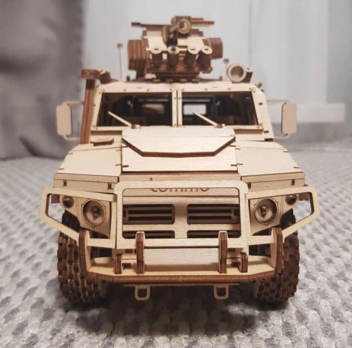 Деревянный конструктор Lemmo Бронеавтомобиль ЛИГЕР, 493 детали  фото 9