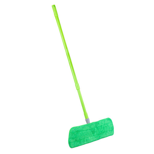 Швабра с насадкой из микрофибры на липучках, рукоятка металл окраш., телескоп, 444-275