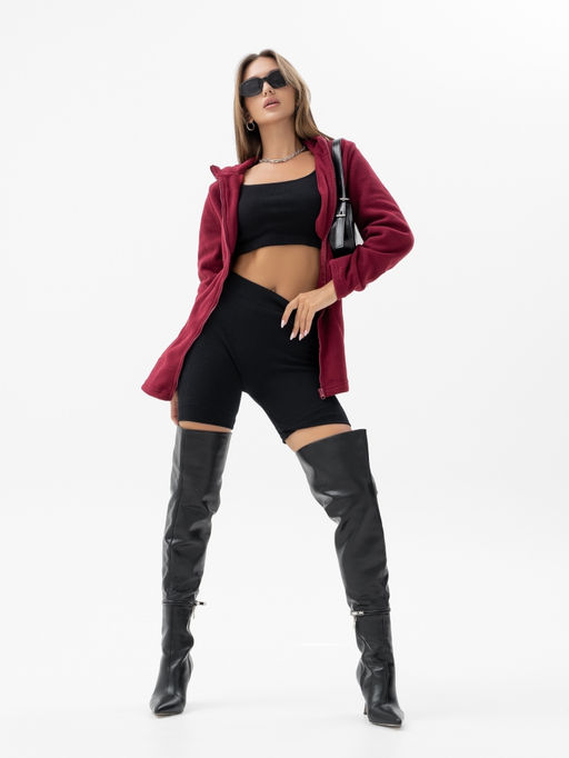 Толстовка флис.арт.673/1-9,бордовая - Binita фото 3